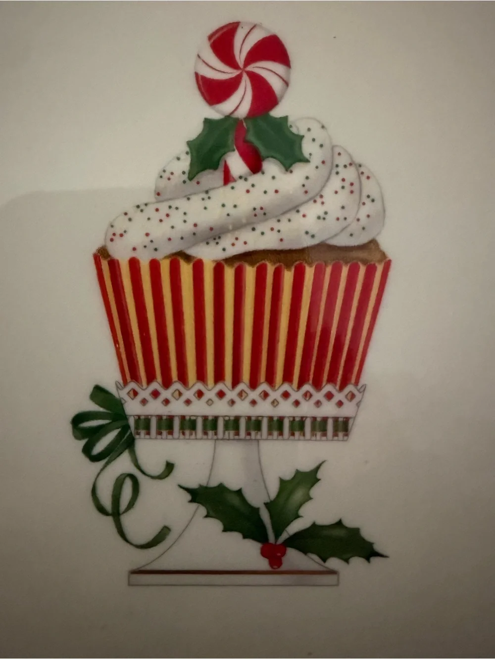 Lenox The Annual CHRISTMAS Holiday Cupcake Accent Plate 2019 9.5”